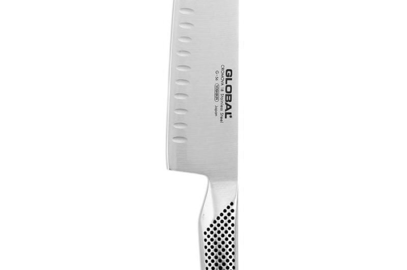 Global Vegetable Cleaver Fluted 18 cm