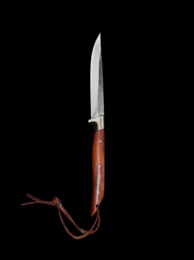 Brute De Forge hunting knife with rose tree wood 5mm