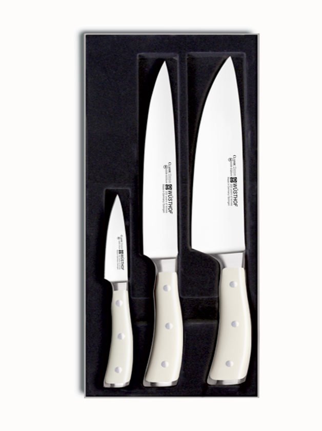 Wusthof Classic Ikon Creme Knife Set 3 pcs