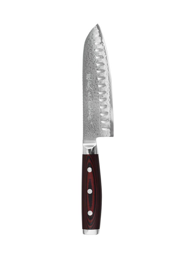 Yaxell Super Gou Santoku Knife Hollow Edge 16,5 cm