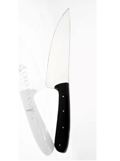 Handmade Chef Knife 18cm, Stainless Steel Blade and Plexi Glass Handle. Cretan Knives Skalidakis