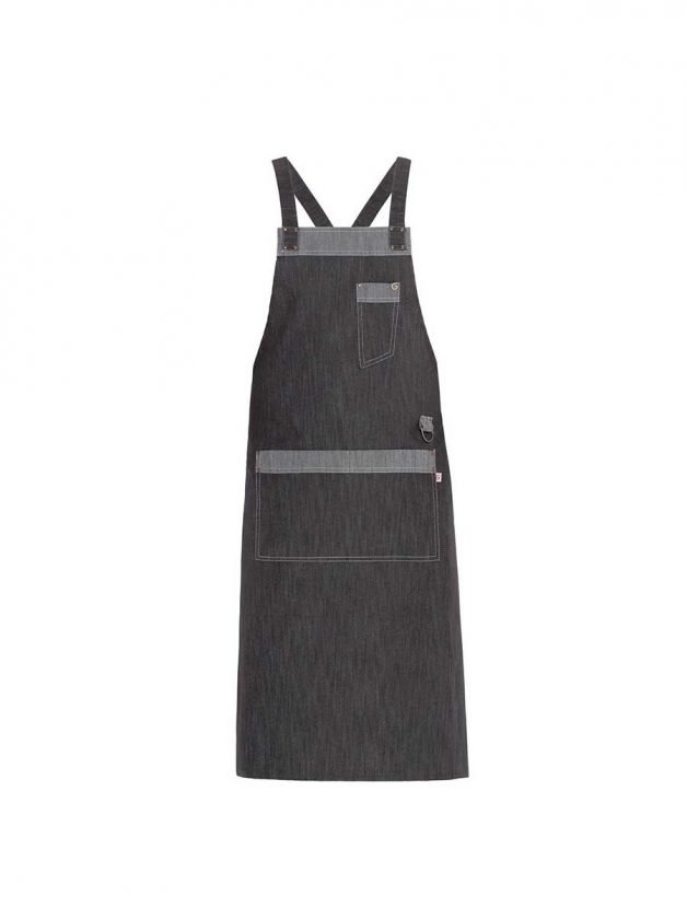 Giblor's Bib Apron Long Nizza Grey Brown