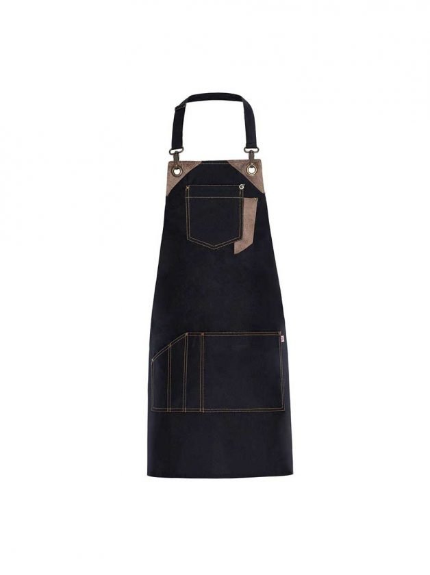 lor's Bib Apron Picasso Black