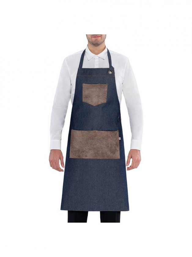 Giblor's Bib Apron Long Manchester Jeans Blue