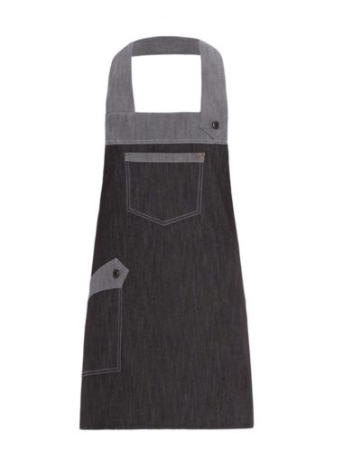 Giblor's Bib Apron Short Luna Grey Black