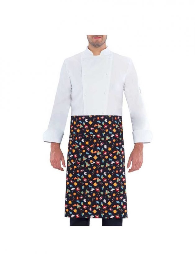 Giblor's Waist Apron Praga Black With Prints Indian Owls