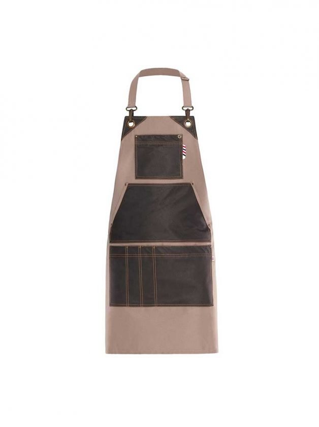 Giblor's Bib Apron Long Magritte Taupe Brown