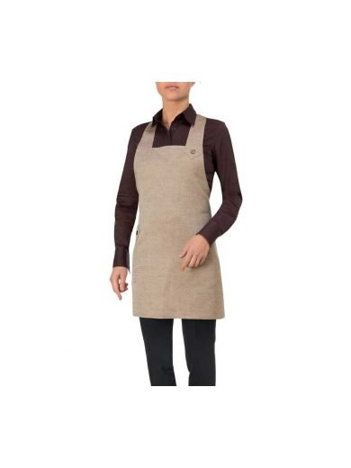 Giblor's Bib Apron Short Elettra Marrone Brown