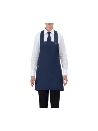 Giblor's Bib Apron Short Elettra Blue