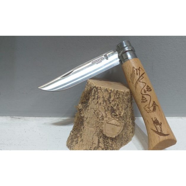 Opinel Traditional Alpine Adventures Pocket Knife Ski N°08