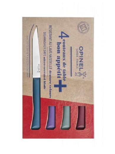 Opinel Bon Appétit Glam Set Of 4 Table Knives N°125