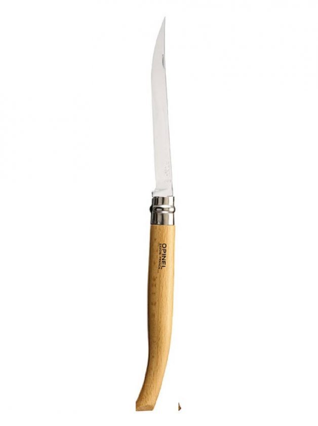 Opinel Slim Line Pocket Knife Beech Handle Various Sizes