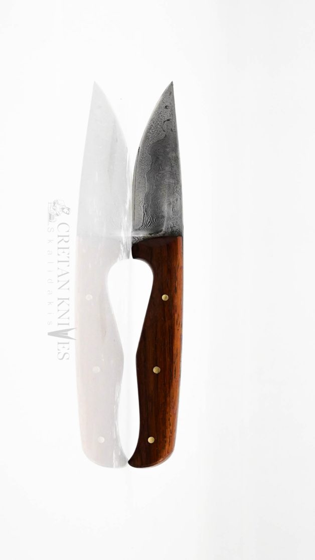 Damascus Cretan knife with 280 layers blade, 8 cm