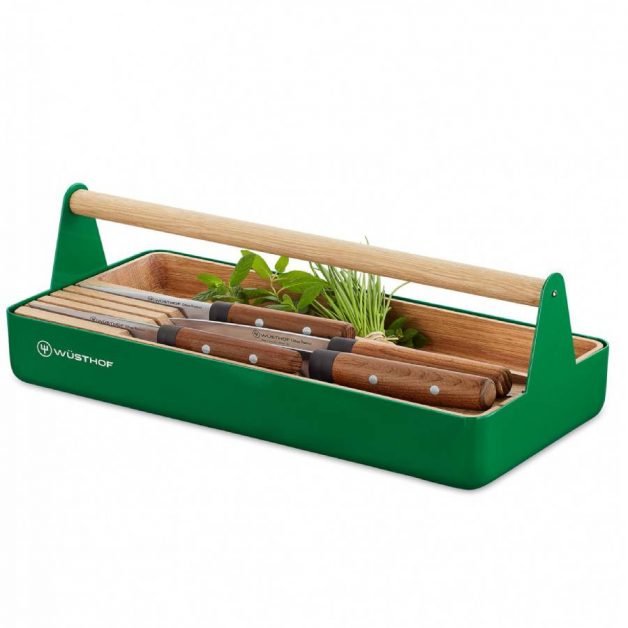 Wusthof Urban Farmer Storage Basket 4 Slots With 4 Knives