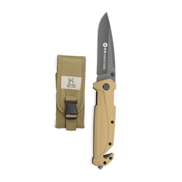 K25 Survival Forlding Knife 9 cm + Sheath